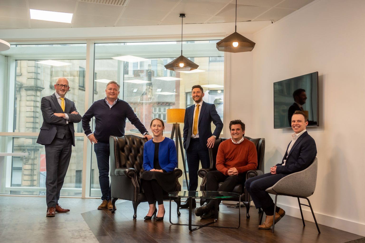 L-R_Chris Allen, Richard Morton, Beth Laidler, Tom Moyes, Matthew Hutchinson and Nick Rhodes Law News | New equity partners for Blacks Solicitors