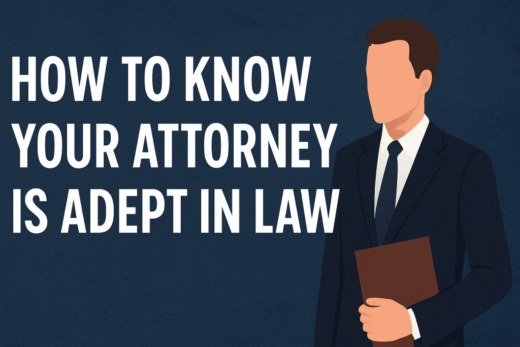 How to Know Your Attorney is Adept in Law