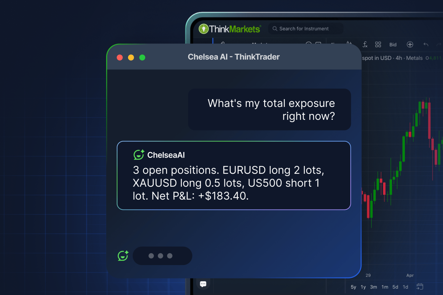 image 1 (1) Law News | ChelseaAI keeps the trader in charge while AI does the legwork on a ThinkMarkets account