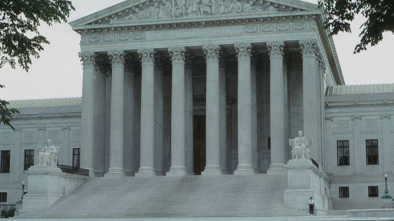 The exterior of the US Supreme Court building in Washington DC The exterior of the US Supreme Court building in Washington DC