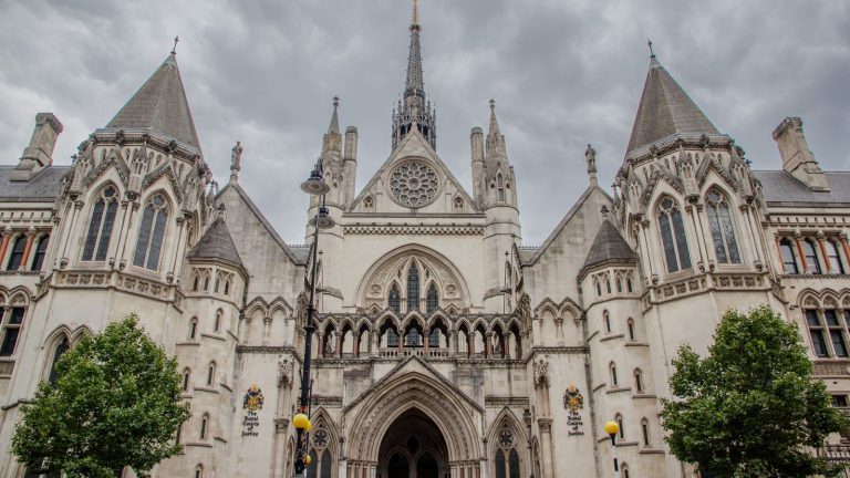 Exterior of the Royal Courts of Justice in London Exterior of the Royal Courts of Justice in London